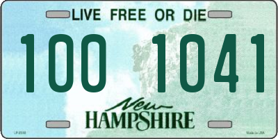 NH license plate 1001041