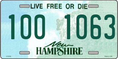 NH license plate 1001063