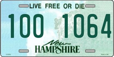NH license plate 1001064