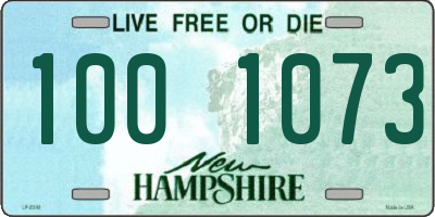 NH license plate 1001073