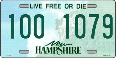 NH license plate 1001079