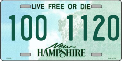 NH license plate 1001120