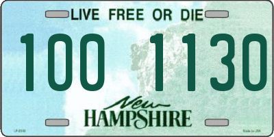 NH license plate 1001130