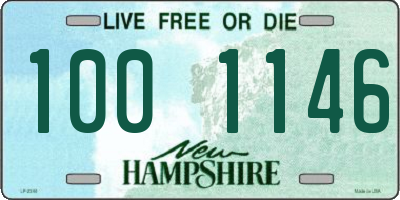 NH license plate 1001146