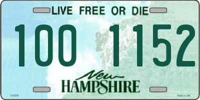 NH license plate 1001152