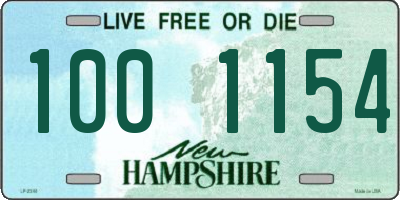 NH license plate 1001154