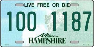 NH license plate 1001187