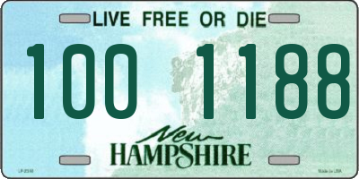 NH license plate 1001188