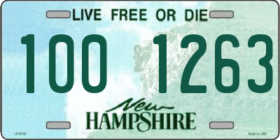 NH license plate 1001263