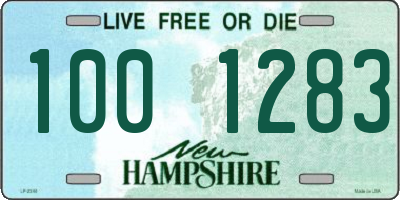 NH license plate 1001283
