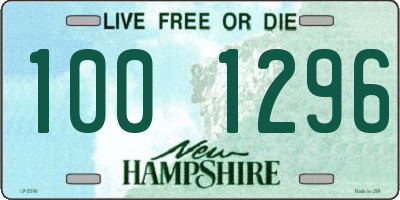 NH license plate 1001296