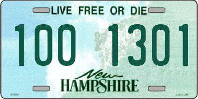 NH license plate 1001301