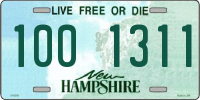 NH license plate 1001311