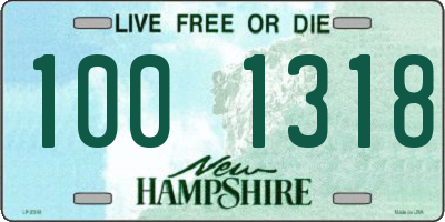 NH license plate 1001318