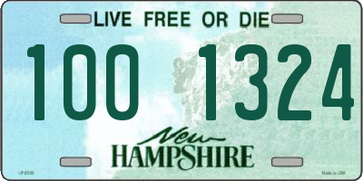 NH license plate 1001324