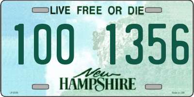NH license plate 1001356
