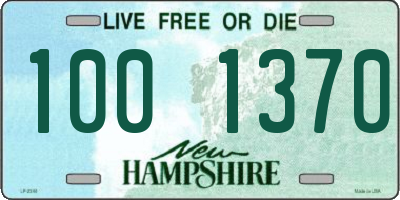 NH license plate 1001370
