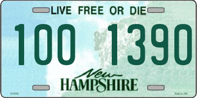 NH license plate 1001390