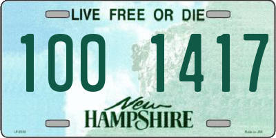 NH license plate 1001417