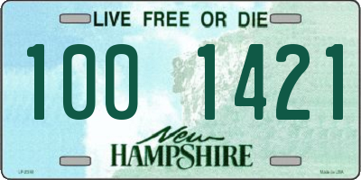 NH license plate 1001421