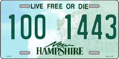 NH license plate 1001443