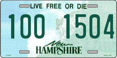 NH license plate 1001504