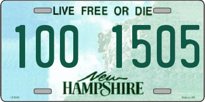 NH license plate 1001505