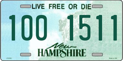 NH license plate 1001511