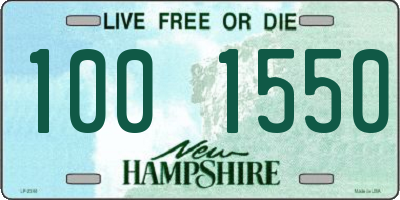 NH license plate 1001550