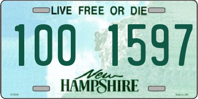 NH license plate 1001597
