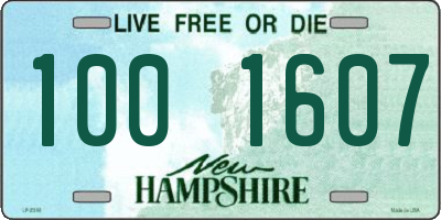 NH license plate 1001607