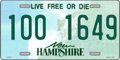 NH license plate 1001649