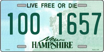 NH license plate 1001657