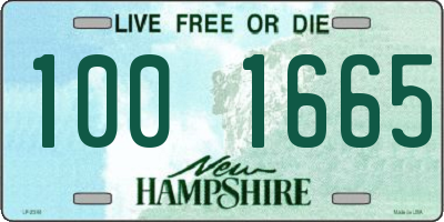 NH license plate 1001665