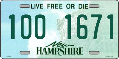 NH license plate 1001671
