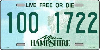 NH license plate 1001722
