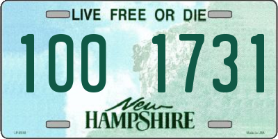 NH license plate 1001731