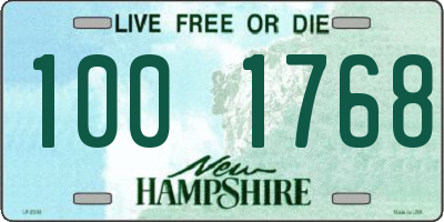 NH license plate 1001768