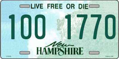 NH license plate 1001770