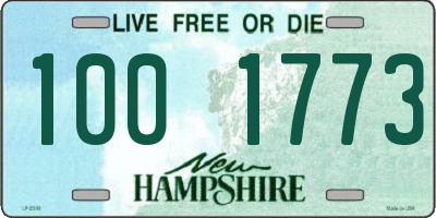NH license plate 1001773