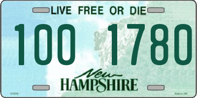 NH license plate 1001780