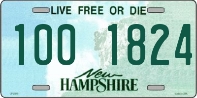 NH license plate 1001824