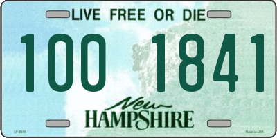 NH license plate 1001841