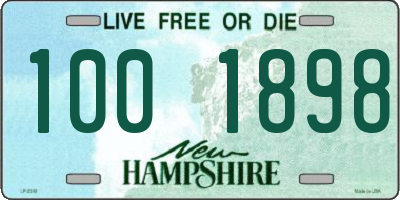NH license plate 1001898