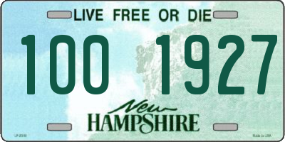 NH license plate 1001927