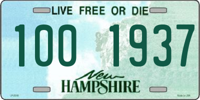NH license plate 1001937