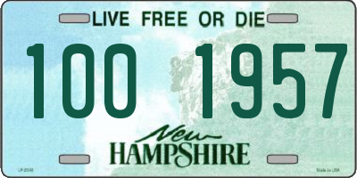 NH license plate 1001957