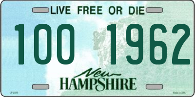 NH license plate 1001962