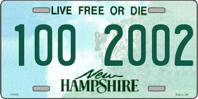 NH license plate 1002002