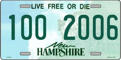 NH license plate 1002006